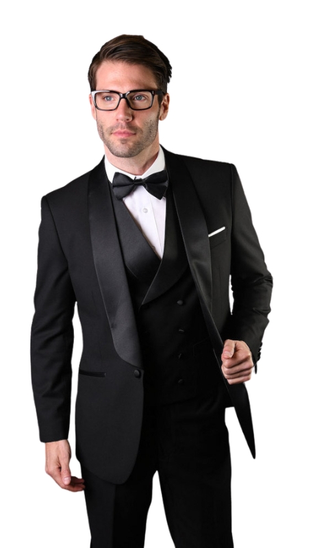 Statement TUX-RL-BLACK Mens Tuxedo