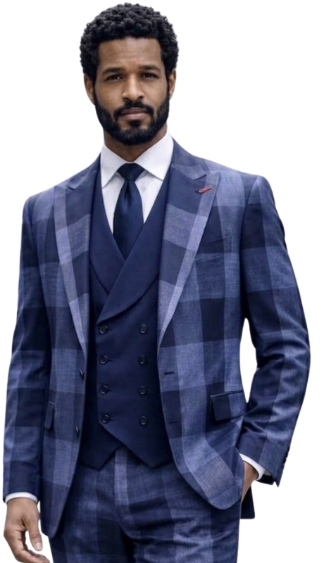 Statement VENUS-NAVY-3PC Mens Suit