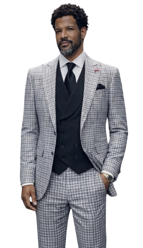 Statement VIOLA-MINT-3PC Mens Suit