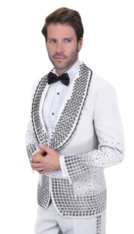 Statement AWARD-BLACK-WHITE Mens Tuxedo