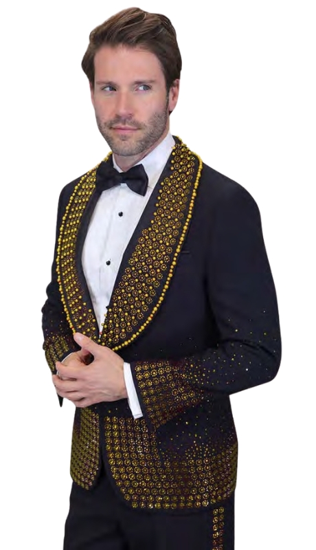 Statement AWARD-BLACK-GOLD Mens Tuxedo