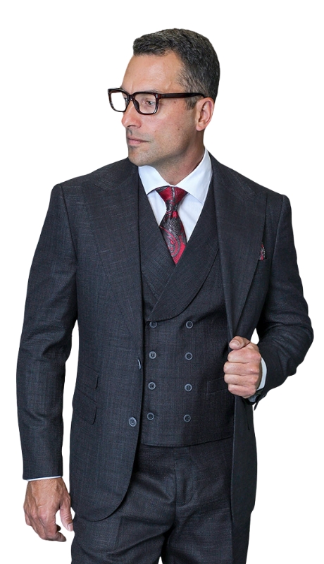 Statement BACENO-BLACK-3PC Mens Suit
