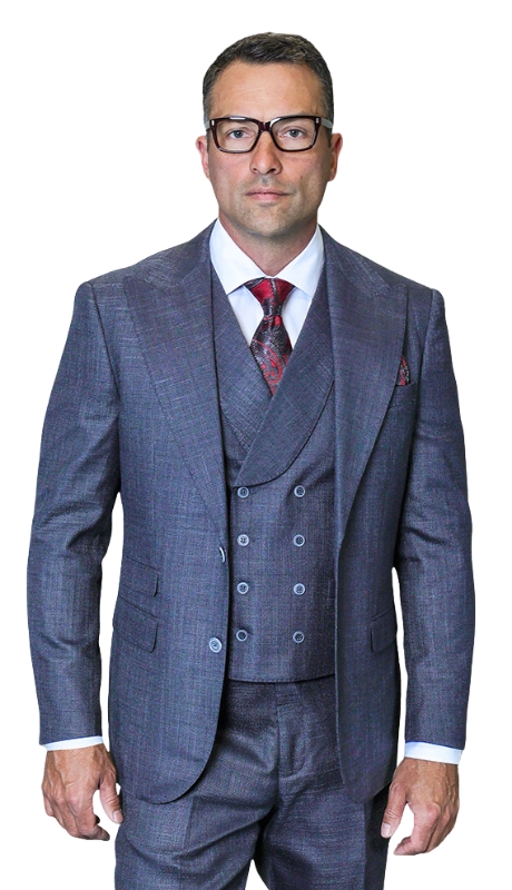 Statement BACENO-NAVY-3PC Mens Suit