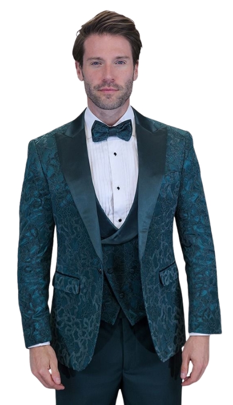 Statement BELLAGIO-15-HUNTER-3PC Mens Suit