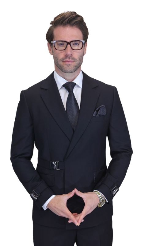 Statement BOLANZO- BLACK-3PC Mens Suit