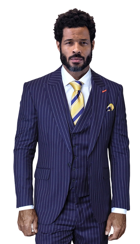 Statement BONITA- NAVY-3PC Mens Suit