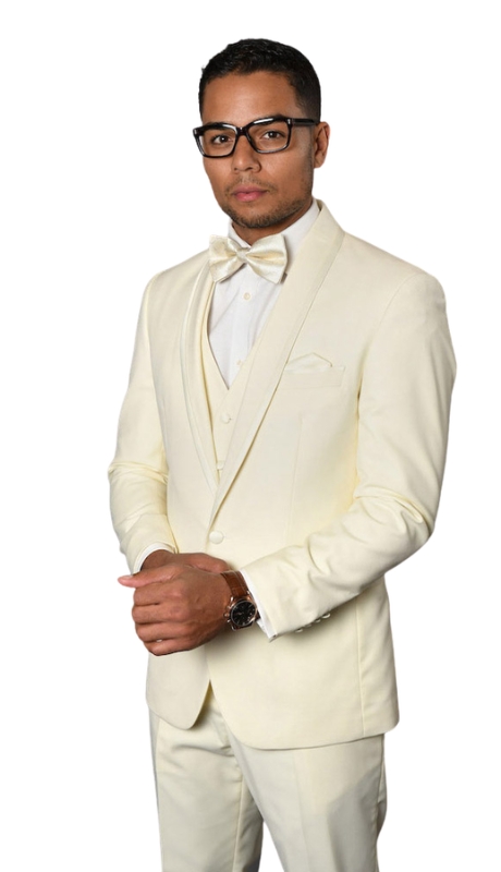 Statement CAESAR-OFF WHITE Mens Suit
