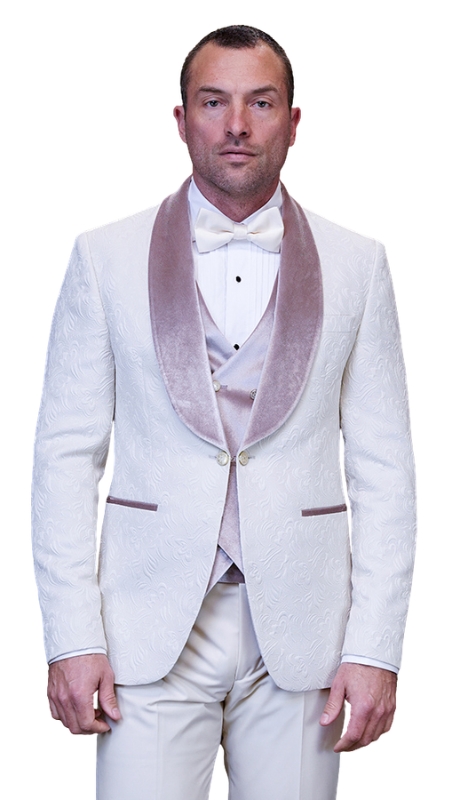 Statement EMPORIO-IVORY-3PC Mens Suit