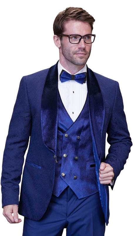 Statement EMPORIO-SAPPHIRE-3PC Mens Suit
