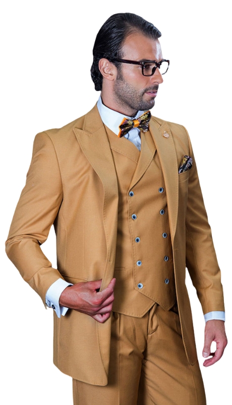 Statement FLORENCE-CAMEL-3PC  Mens Suit
