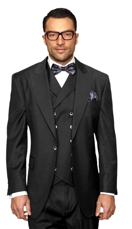 Statement FLORENCE-CHARCOAL-3PC  Mens Suit