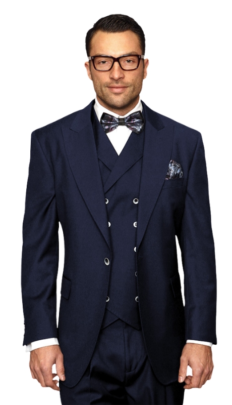 Statement FLORENCE-NAVY-3PC Mens Suit Statement FLORENCE-NAVY-3PC Mens Suit