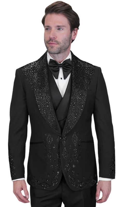 Statement GIOVANI-BLACK-BLACK Mens Tuxedo