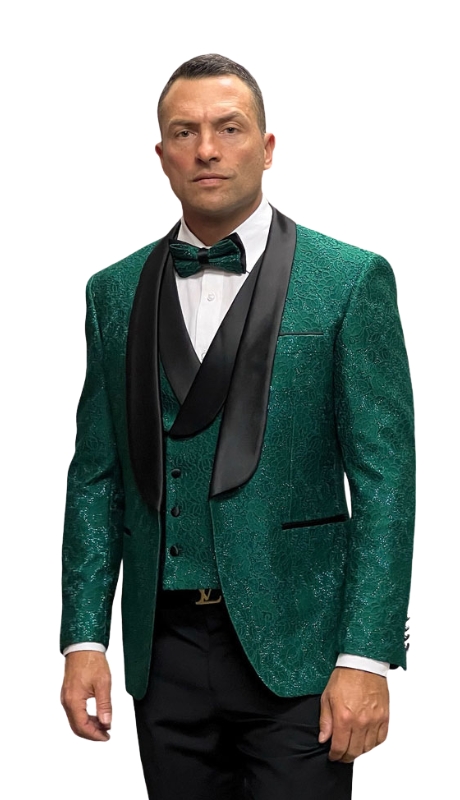 Statement GRAMMY-HUNTER-3PC Mens Tuxedo