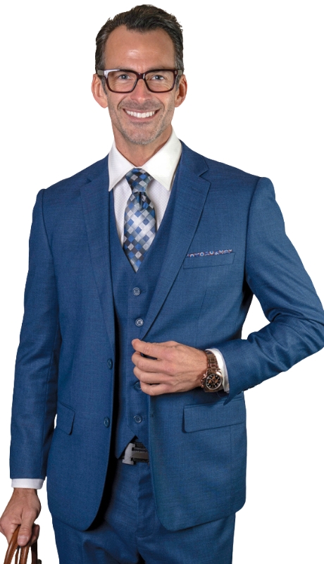 Statement LAZARO-SAPPHIRE-3PC Mens Suit