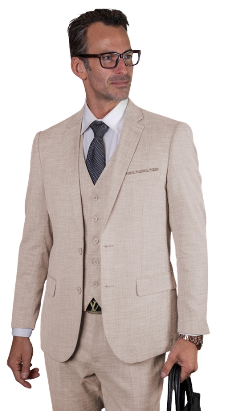 Statement LAZARO-TAN-3PC  Mens Suit