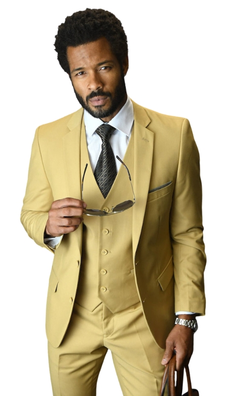 Statement LORENZO-CHESTNUT-3PC Mens Suit