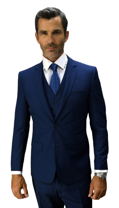 Statement LORENZO-SAPPHIRE-3PC Mens Suit