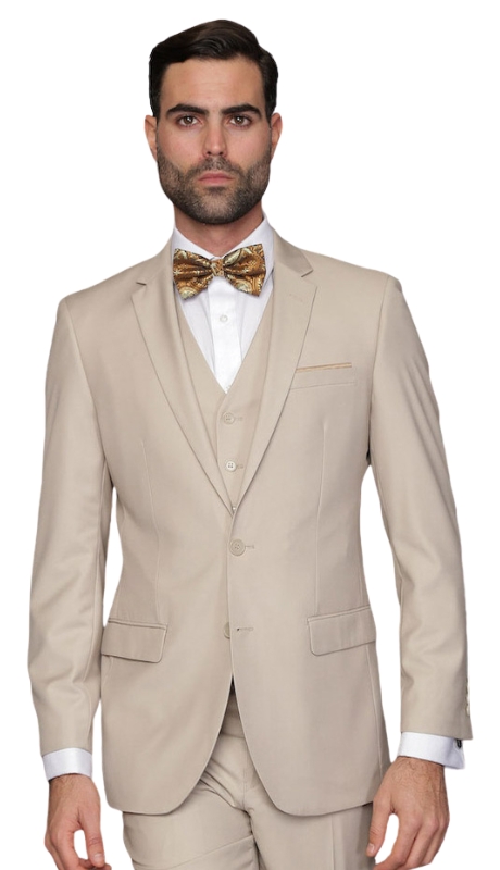 Statement LORENZO-TAN-3PC  Mens Suit