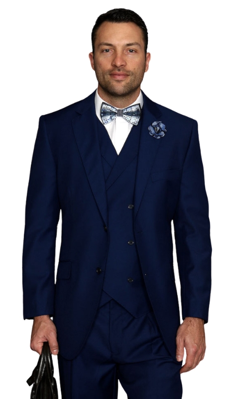 Statement MESSINA- SAPPHIRE-3PC Mens Suit