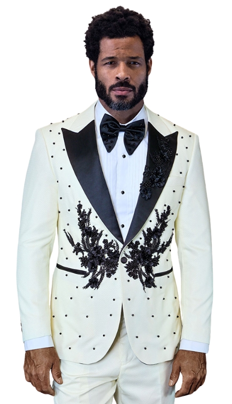 Statement PERINI-OFF WHITE Mens Tuxedo