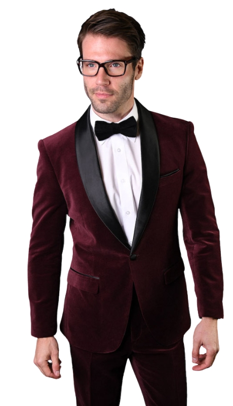 Statement VL-100-BUR-2PC Mens Suit