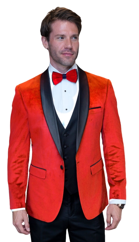 Statement VL-100-RED-2PC Mens Suit
