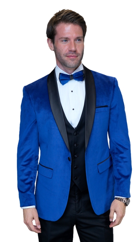 Statement VL-100-ROYAL-2PC Mens Suit