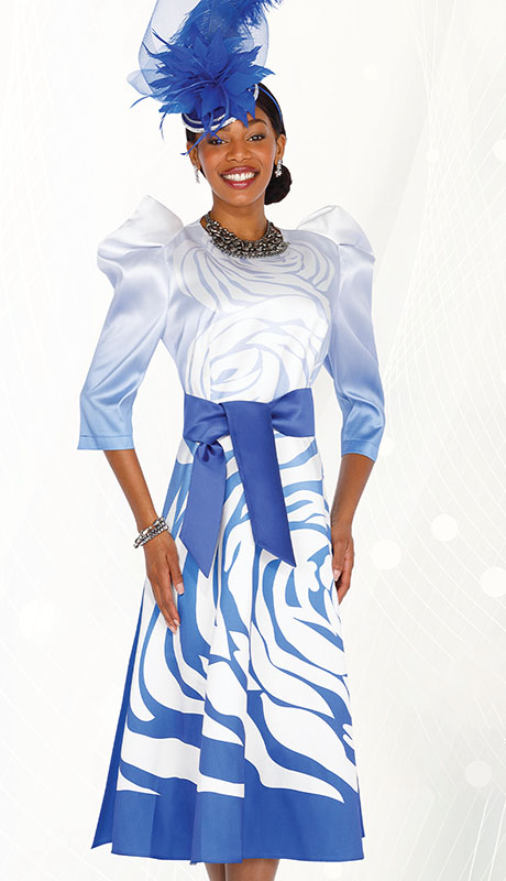 ladies royal blue church suits