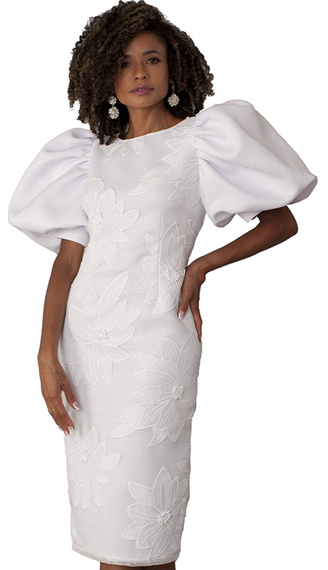 Chancele Dress 9723-Orange main image 1