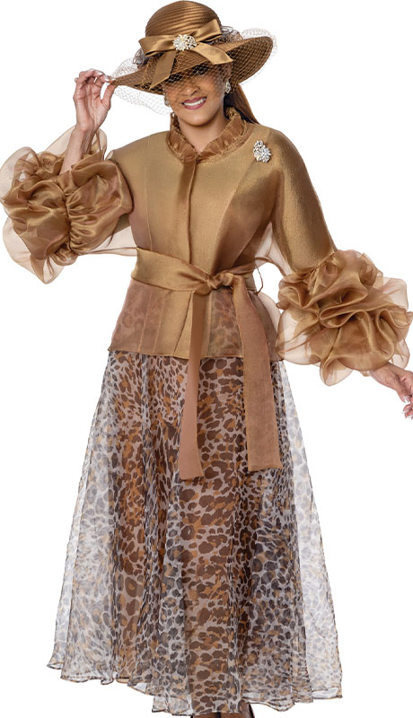 Dorinda Clark Cole 310483-BRN Church Dress
