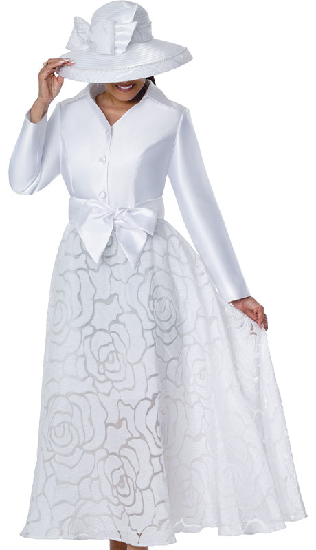 Dorinda Clark Cole 310491-WHT Church Dress Dorinda Clark Cole 310491-WHT Church Dress