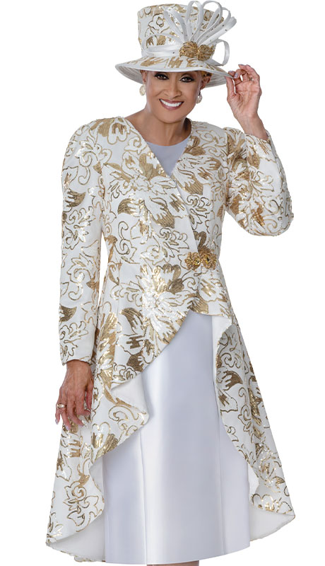 Dorinda Clark Cole 310152-WHT Church Dress