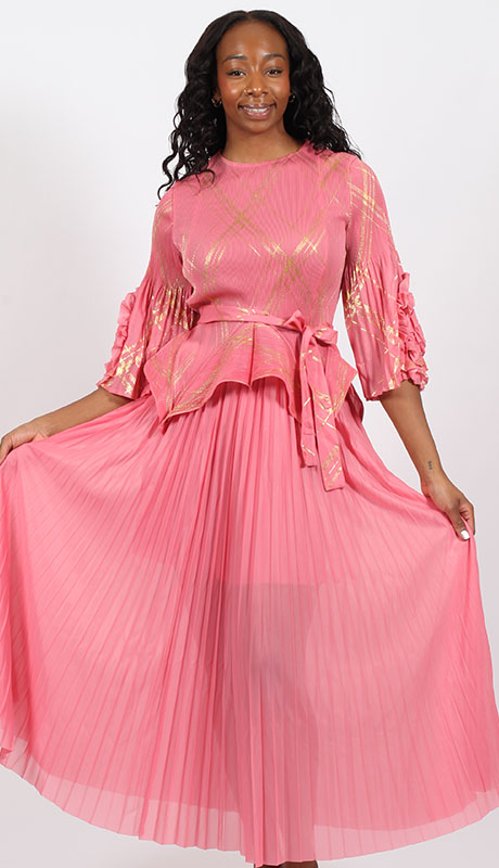 Diana Couture 90252-PNK Church Dress Diana Couture 90252-PNK Church Dress