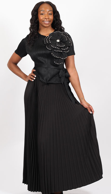 Diana Couture 99451-BLK Church Dress Diana Couture 99451-BLK Church Dress