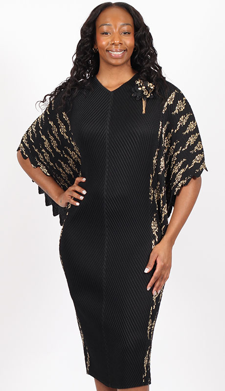 Diana Couture 8075-BLK Church Dress Diana Couture 8075-BLK Church Dress