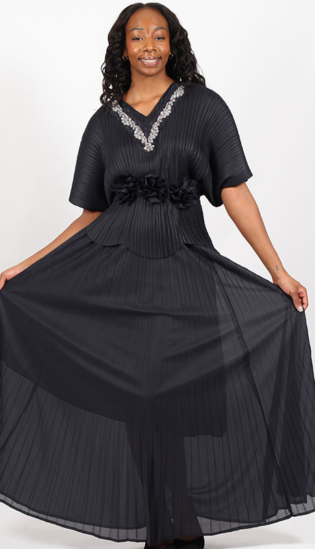 Diana Couture 8078-BLK Church Dress Diana Couture 8078-BLK Church Dress