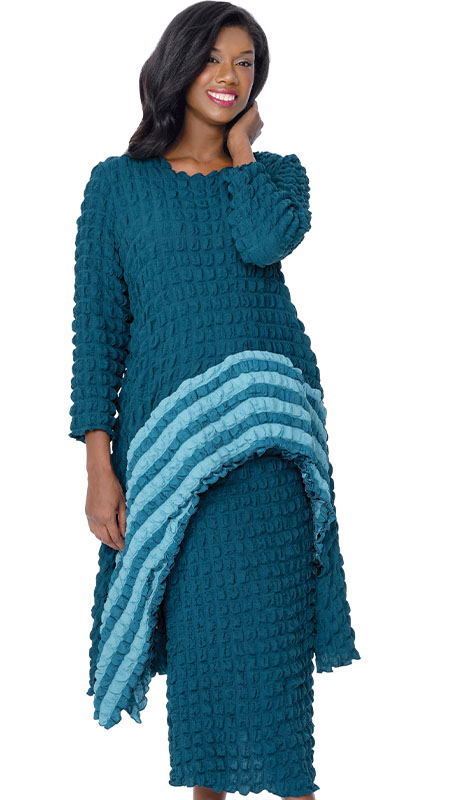 Divine Casuals DC2072-TEA Ladies Church Dress