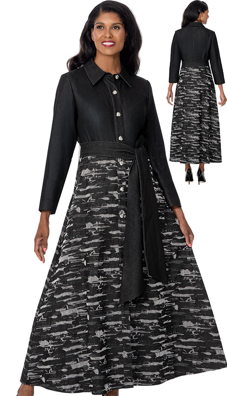 Devine Sport 800321-BLK-QS Church Dress Devine Sport 800321-BLK-QS Church Dress