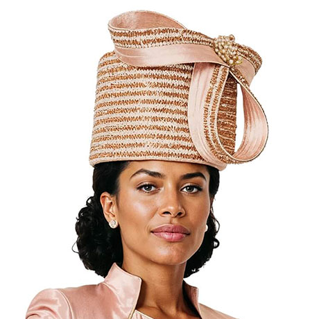Donna Vinci H12259-BLSH-QS Church Hat