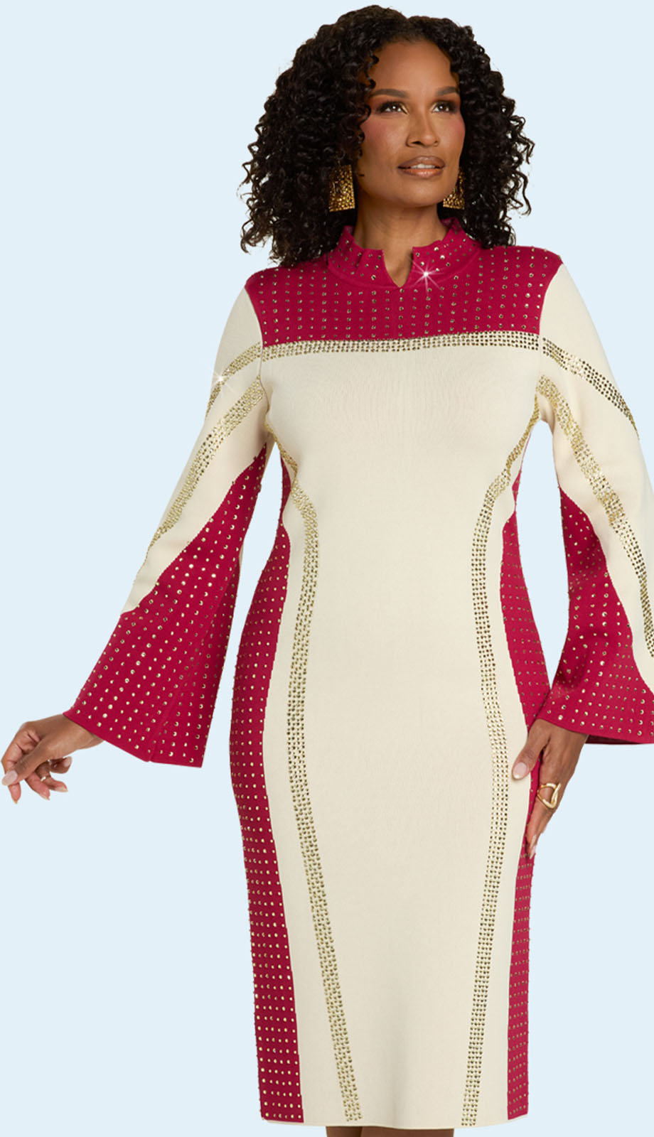 Donna Vinci Knit Dress 13444-Mint main image 0