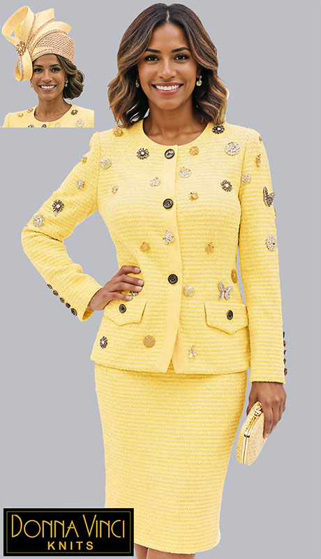 Donna Vinci Knit 13459-CAN Womens Church Suit