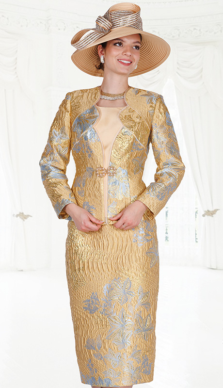 Elite Champagne 6462 Church Suit