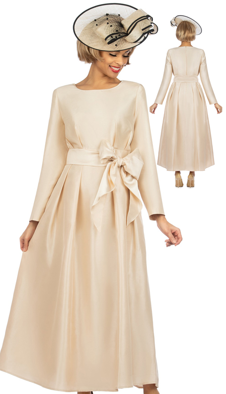Giovanna D1508-CH ( 	1pc Shantung A-Line Simple Dress With Belt )-Hat Giovanna D1508-CH ( 	1pc Shantung A-Line Simple Dress With Belt )-Hat