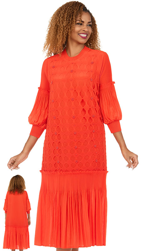 Giovanna D2463-ORG Ladies Church Dress