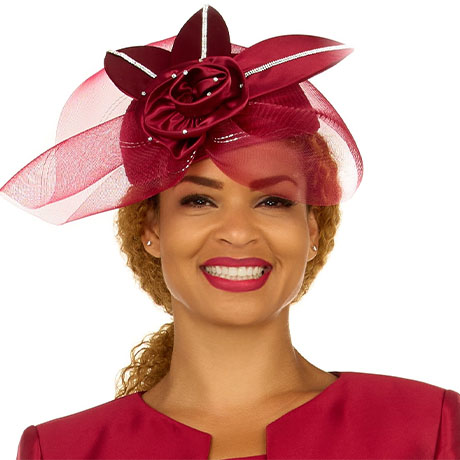 Giovanna HR22152-BRG Church Hat