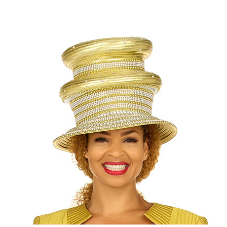 Giovanna HR22161-GLD Church Hat Giovanna HR22161-GLD Church Hat