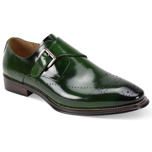 Giovanni Leather Dress Shoes-JEFFERY-GRE