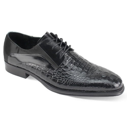 Giovanni Leather Dress Shoes-MASON-BLK