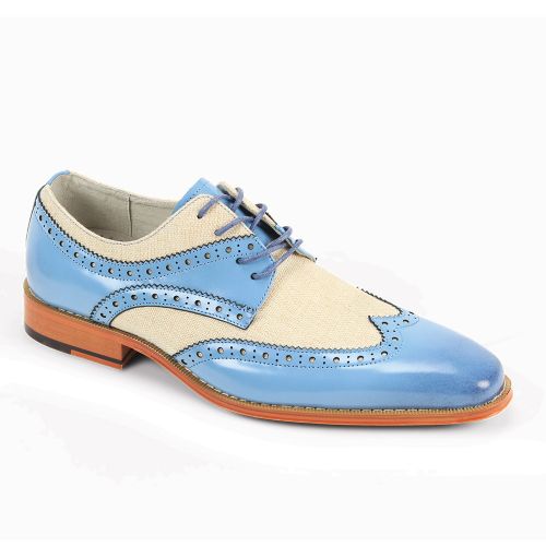 Giovanni Leather Dress Shoes-NICO-LT.BLUE-BEIGE